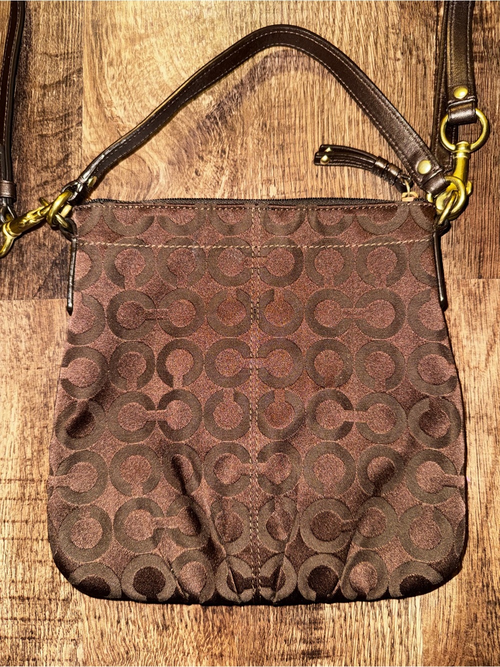 Coach Signature Sateen File Crossbody Bag 43107